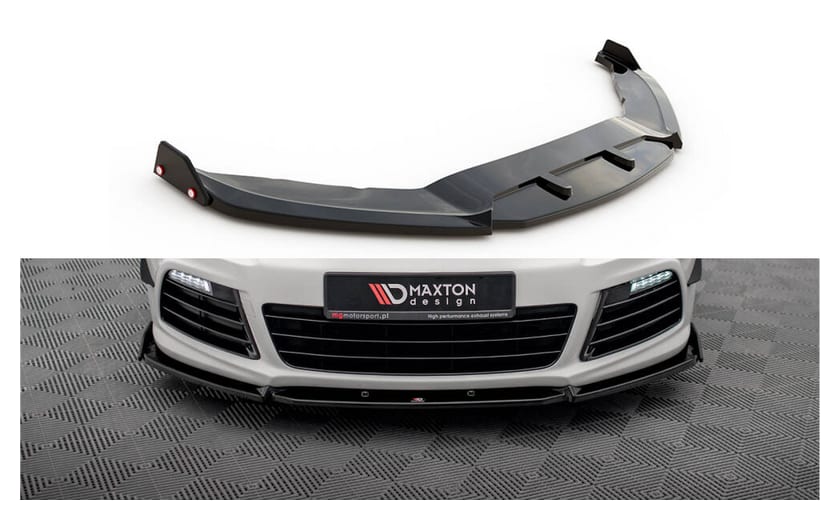 Splitter Volkswagen Scirocco III R przód v.3 + flaps