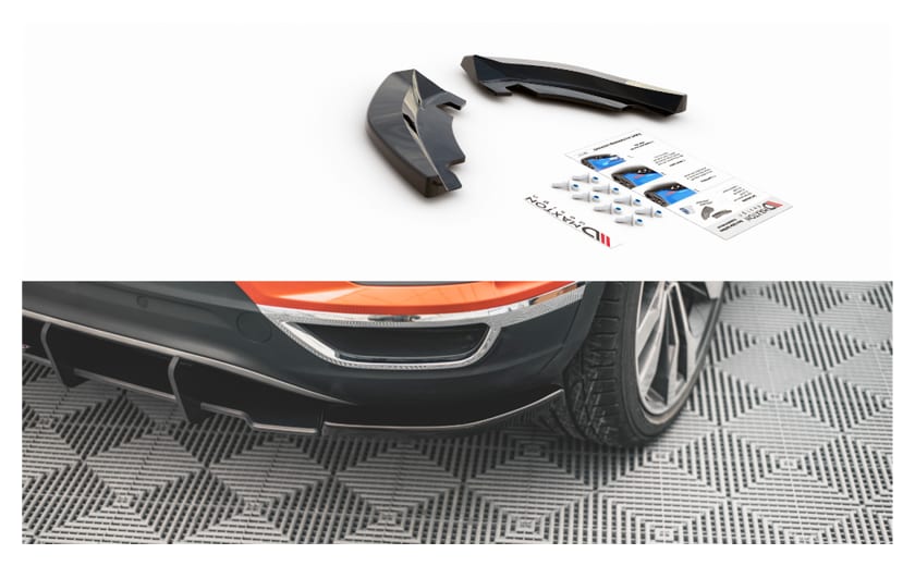 Splitter Volkswagen T-Roc Tył Boczne Gloss Black