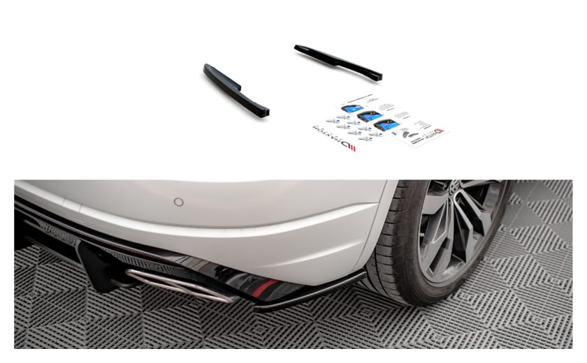 Splitter Volkswagen Touareg III R-line Tył Boczne Gloss Black