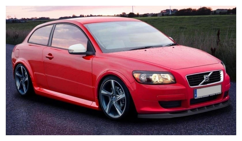 Splitter Volvo C30 przód Gloss Black