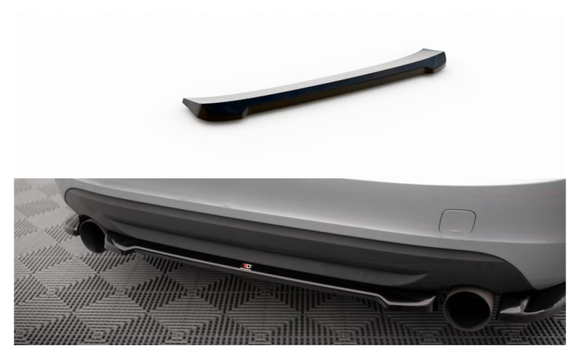 Splitter Volvo S60 II R-Design Tył Środkowy Gloss Black