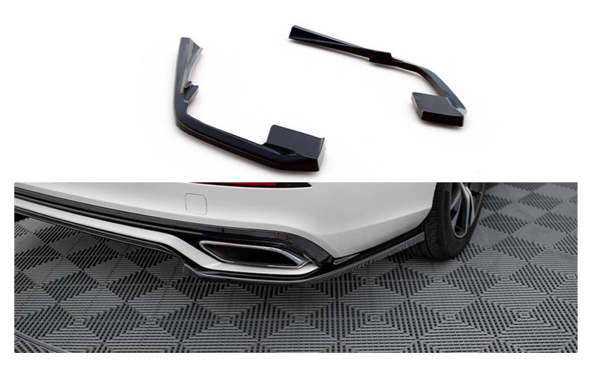 Splitter Volvo S60 III R-Design Tył Boczne Gloss Black