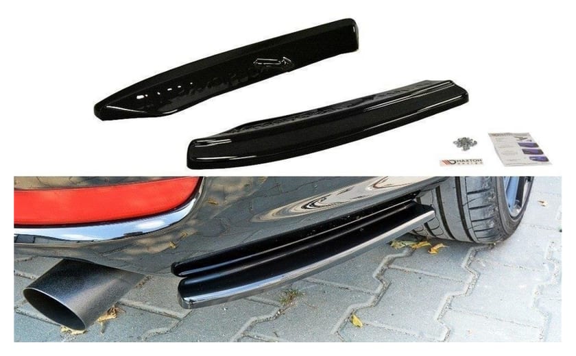 Splitter Volvo V50F R-Design Tył Boczne Gloss Black
