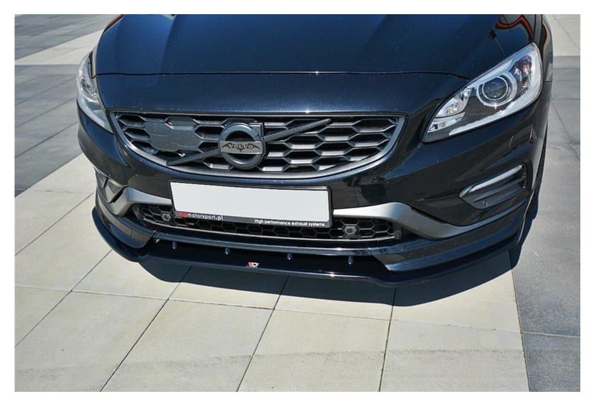 Splitter Volvo V60 Polestar Facelift przód v.1 Gloss Black