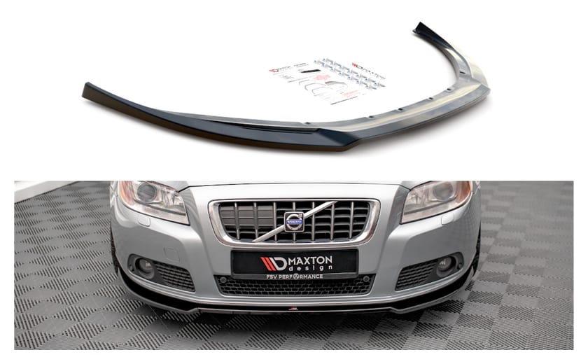 Splitter Volvo V70 III przód v.2 Gloss Black