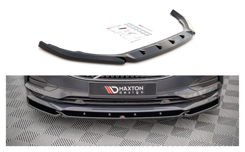 Splitter Volvo V90 II przód v.1 Gloss Black
