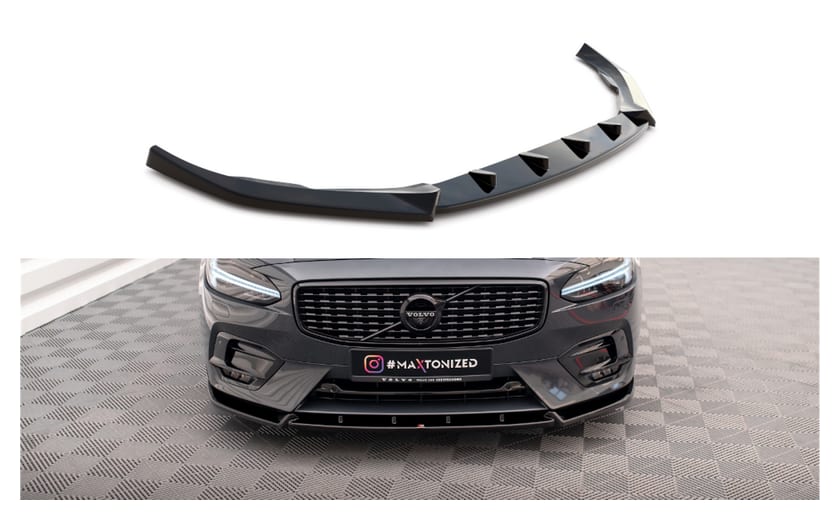Splitter Volvo V90 S90 R-Design II przód Gloss Black