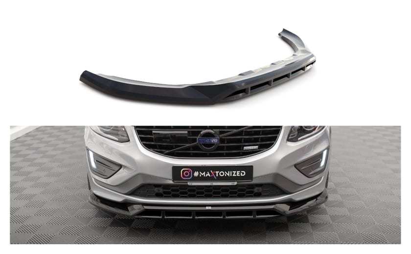 Splitter Volvo XC60 R-Design I Facelift przód Gloss Black