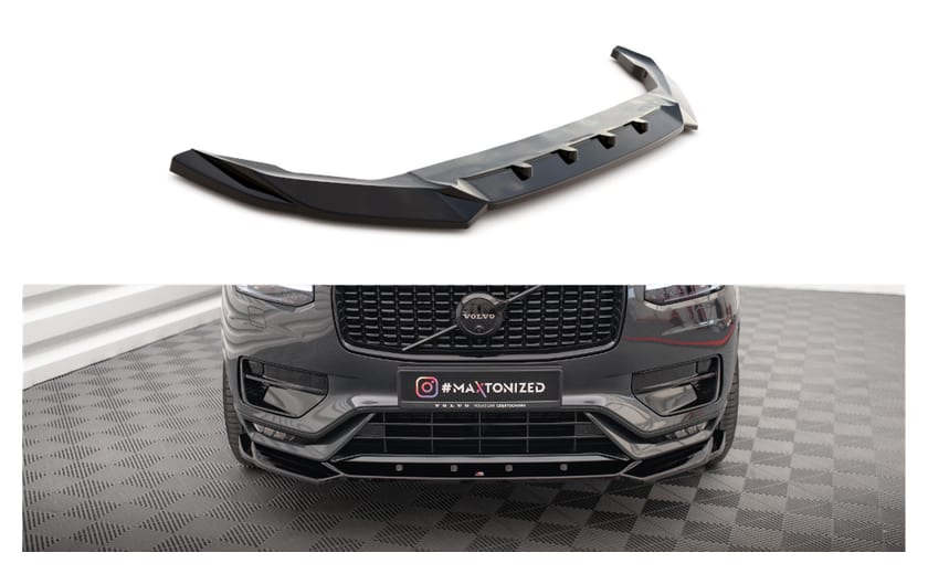 Splitter Volvo XC90 R-Design II Facelift przód v.1 Gloss Black
