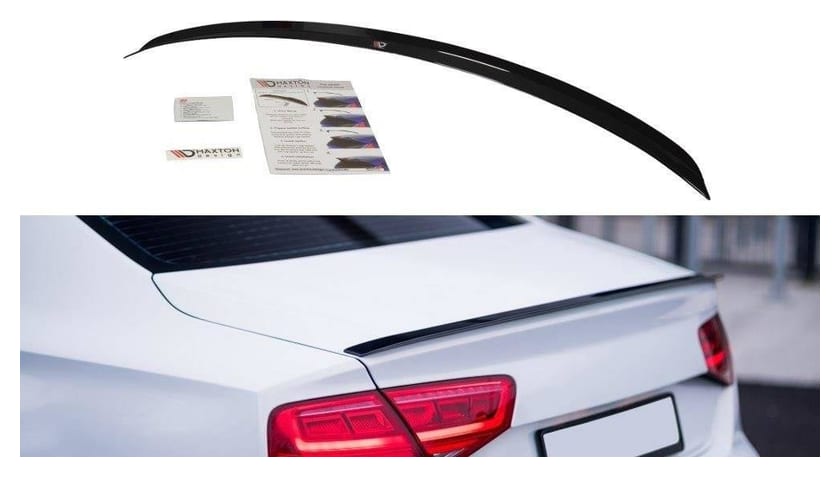 Spoiler Audi A8 D4 Tył Gloss Black