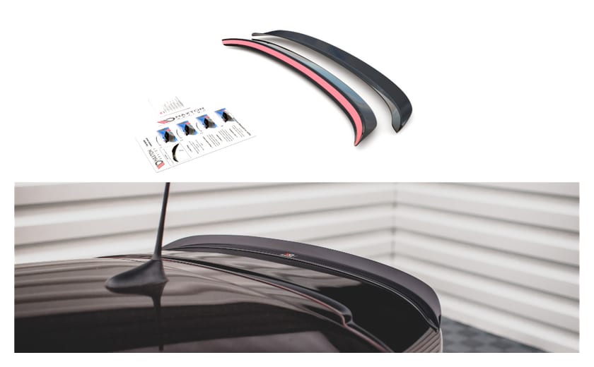 Spoiler Fiat 500 Abarth I Facelift Tył Gloss Black