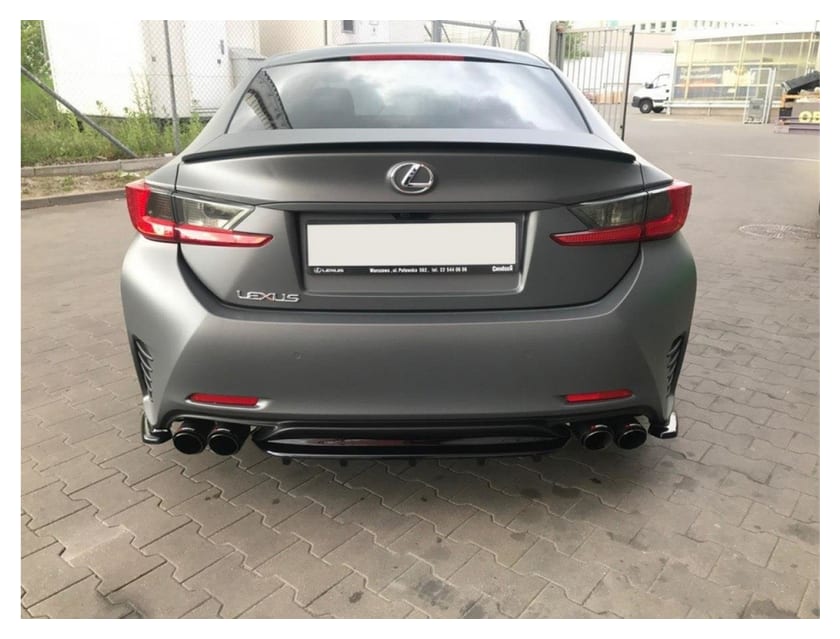 Spoiler Lexus RC Cap Gloss Black