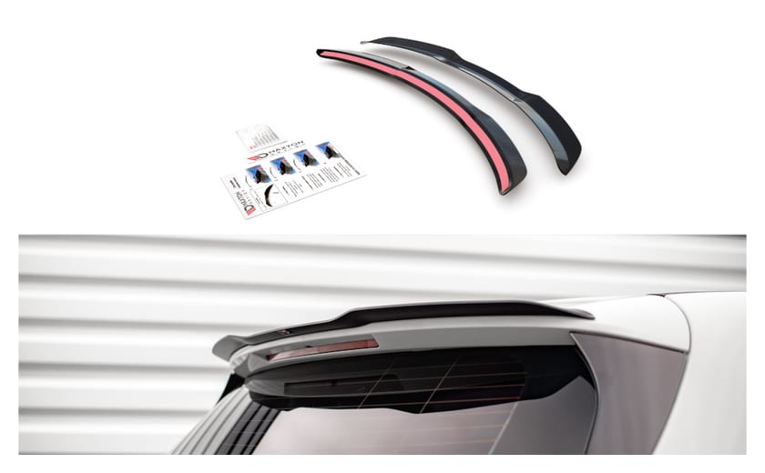 Spoiler Mercedes-Benz A W176 Gloss Black Tył