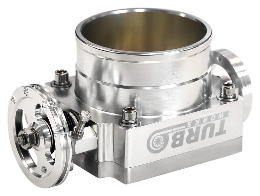Przepustnica TurboWorks uniwersalna 80mm Silver
