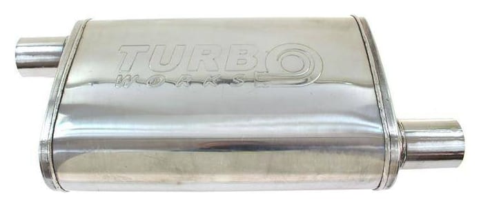 Tłumik Środkowy 2,25" (57mm) TurboWorks LT 304SS 355mm
