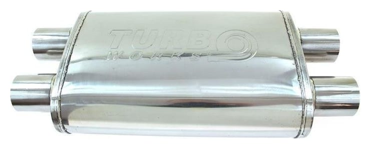 Tłumik Środkowy 3" (76mm) TurboWorks LT 304SS 355mm