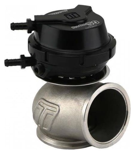Wastegate zewnętrzny TurboSmart 50mm 1.0 Bar Pro-Gate Czarny