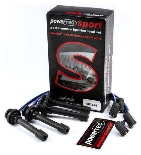 Przewody zapłonowe PowerTEC NISSAN 100NX ALMERA PRIMERA 1.4 1.6L 90-00 Niebieskie