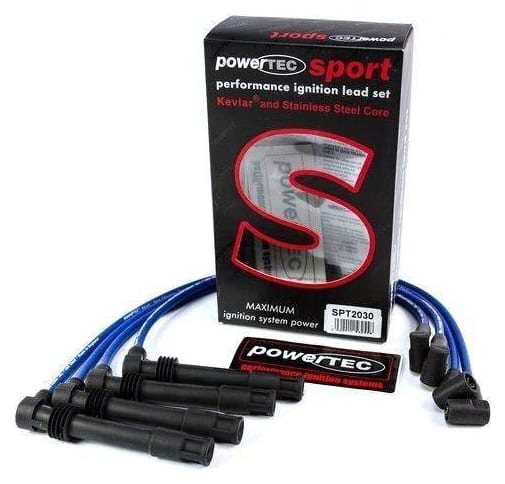 Przewody zapłonowe PowerTEC SEAT LEON AUDI A3 VW GOLF IV BORA 1.8L 96+ Niebieskie