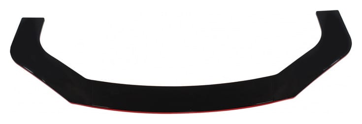 Uniwersalny splitter przedniego zderzaka gloss black
