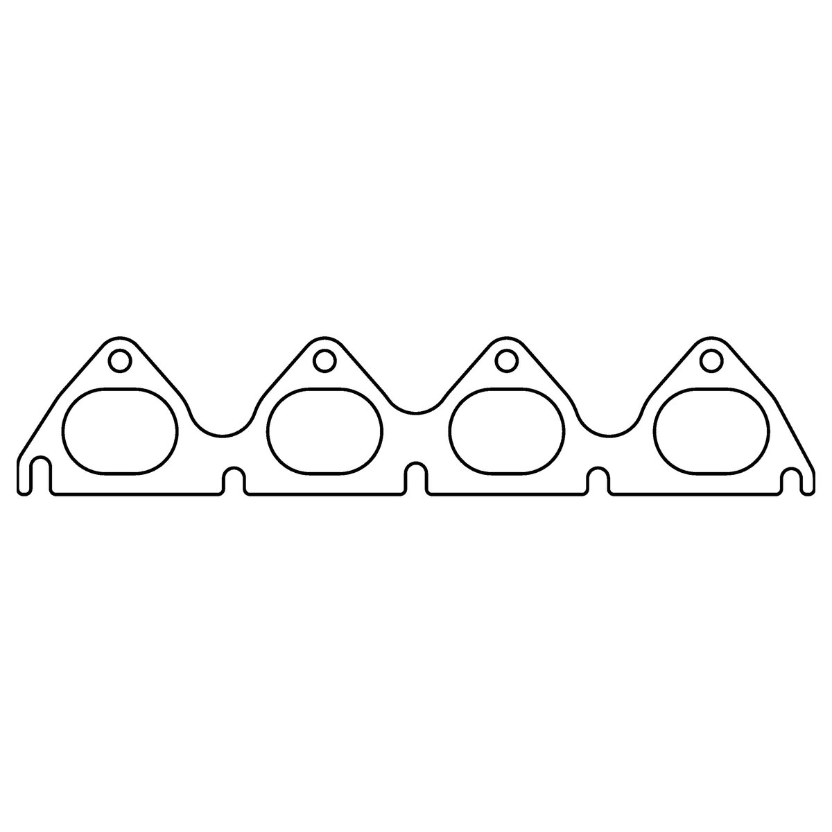 Exhaust manifold gasket Honda B16A2/B16A3/B17A1/B18A1/B18B1/B18C1/B18C5/D16Z6 .042" AM, Dla portów 1.970" x 1.460" Cometic C4712-042
