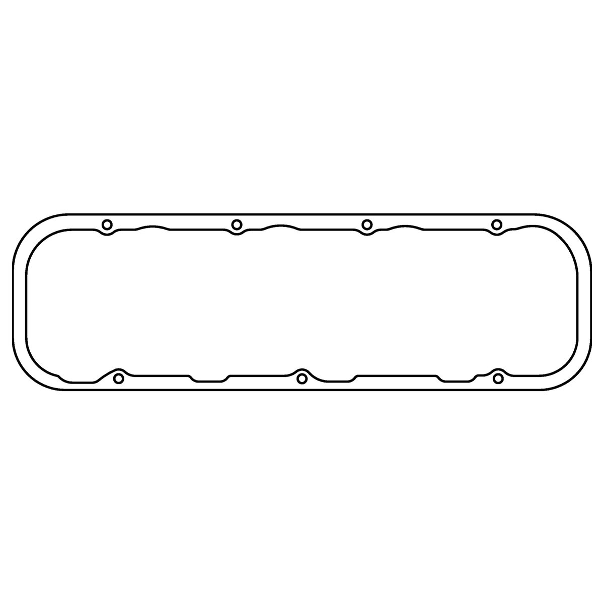 Valve cover gasket Chevrolet Mark-IV; GM Gen-V/VI Big Block V8 .094" Fiber, Pasuje for cylinder heads Brodix SR20 Cometic C15460