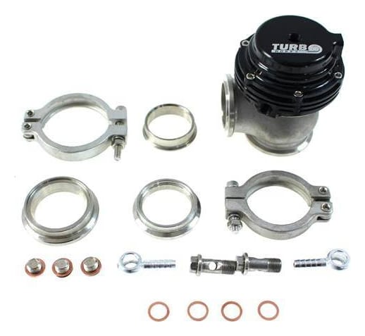 Wastegate zewnętrzny TurboWorks 38mm 1.0 Bar V-Band Czarny