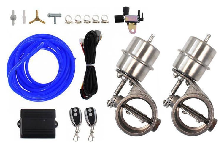 Zestaw dual przepustnicy wydechu pneumatyczny 63mm Vacuum Open