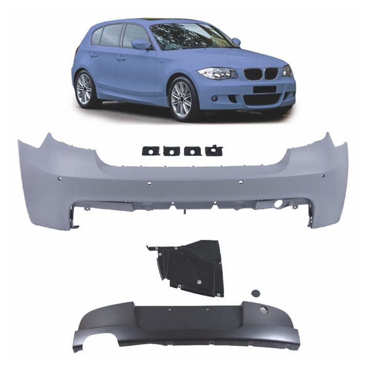 Zderzak BMW 1 E81 E87 Tył z dyfuzorem