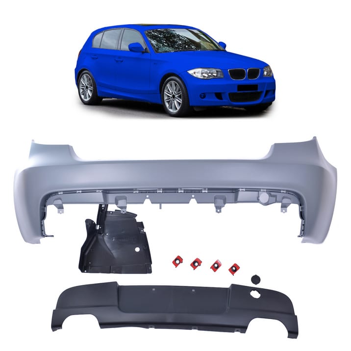 Zderzak BMW 1 E81 E87 Tył z dyfuzorem