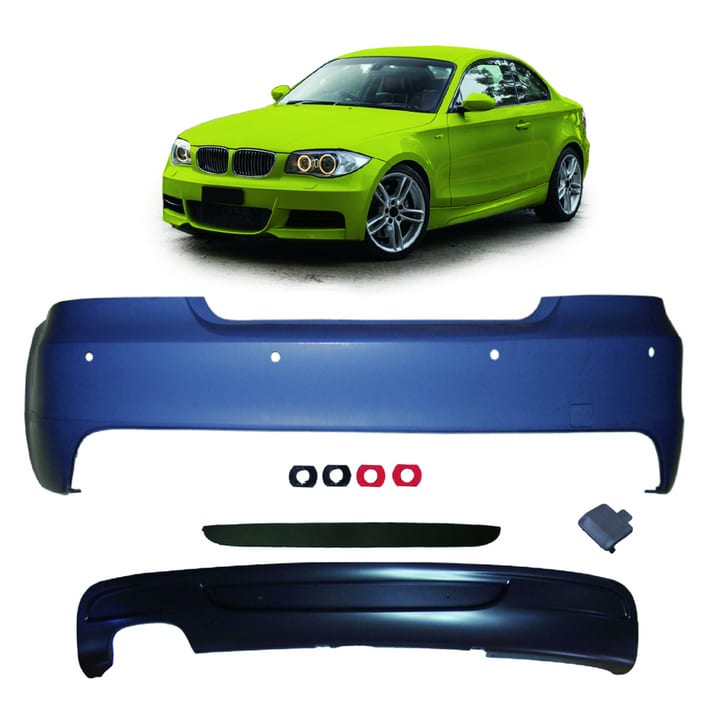 Zderzak BMW 1 E82 E88 Tył z dyfuzorem