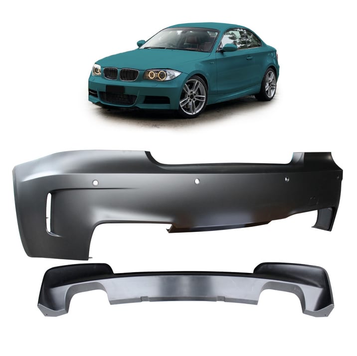 Zderzak BMW 1 E82 E88 Tył z dyfuzorem