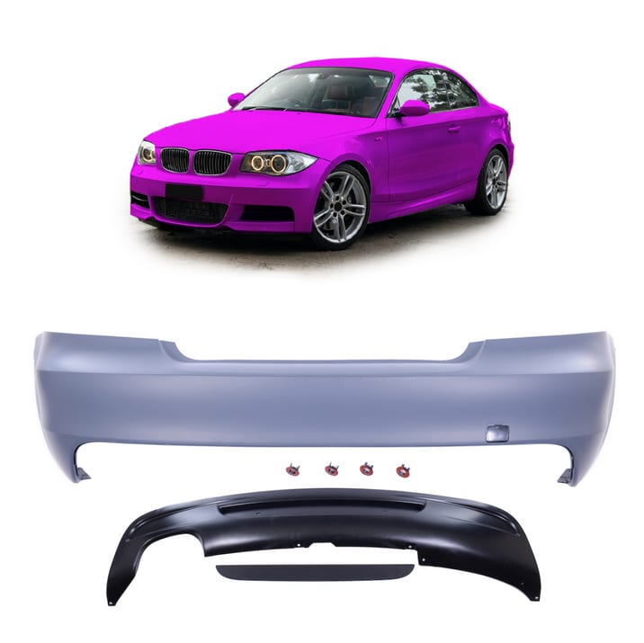 Zderzak BMW 1 E82 E88 Tył z dyfuzorem