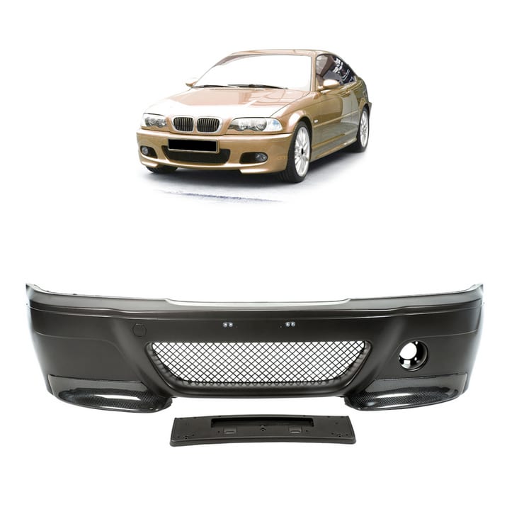 Zderzak BMW 3 E46 Przód Carbon Splitter