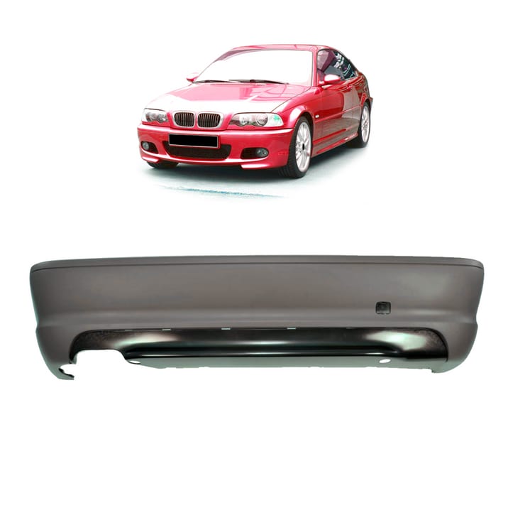 Zderzak BMW 3 E46 Tył z dyfuzorem