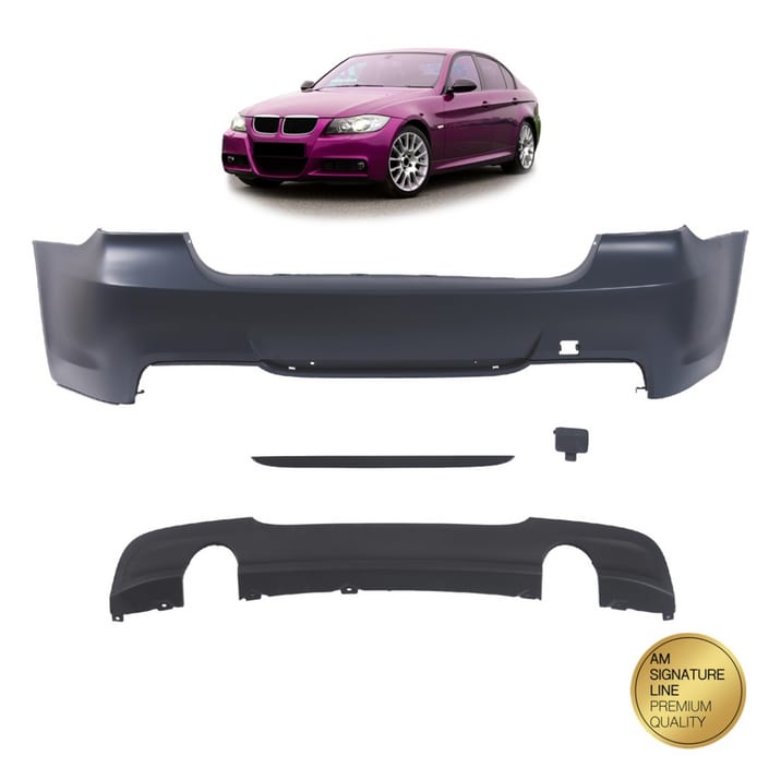 Zderzak BMW 3 E90 Tył z dyfuzorem