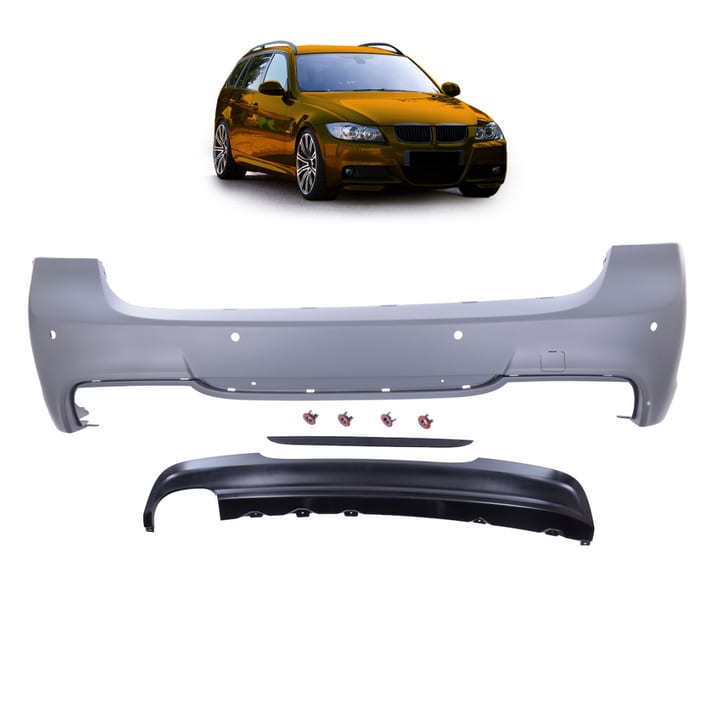 Zderzak BMW 3 E91 Tył z dyfuzorem