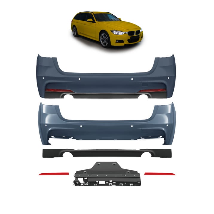 Zderzak BMW 3 F31 Tył z dyfuzorem