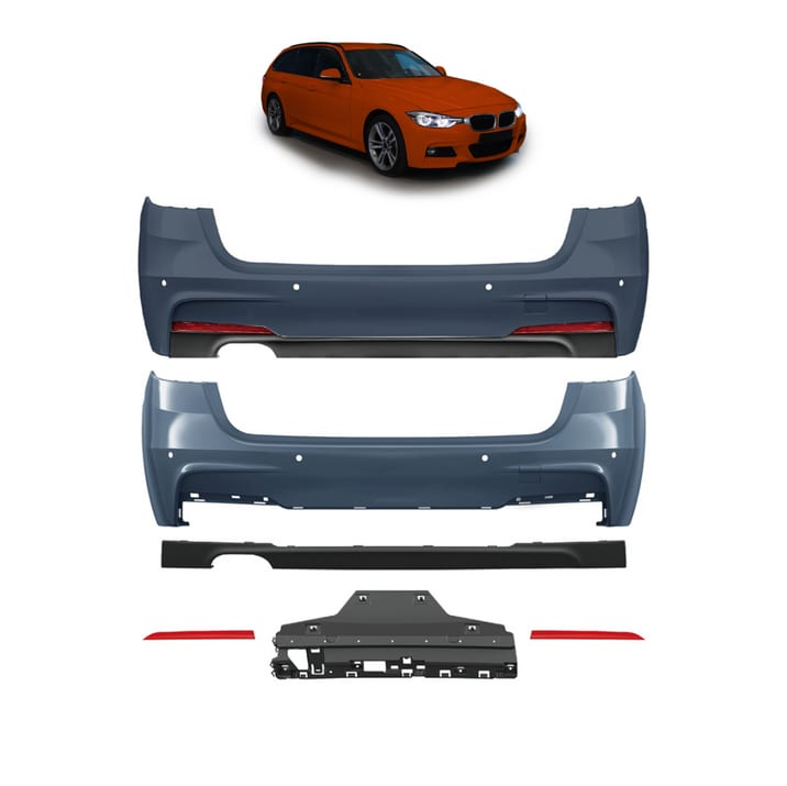 Zderzak BMW 3 F31 Tył z dyfuzorem