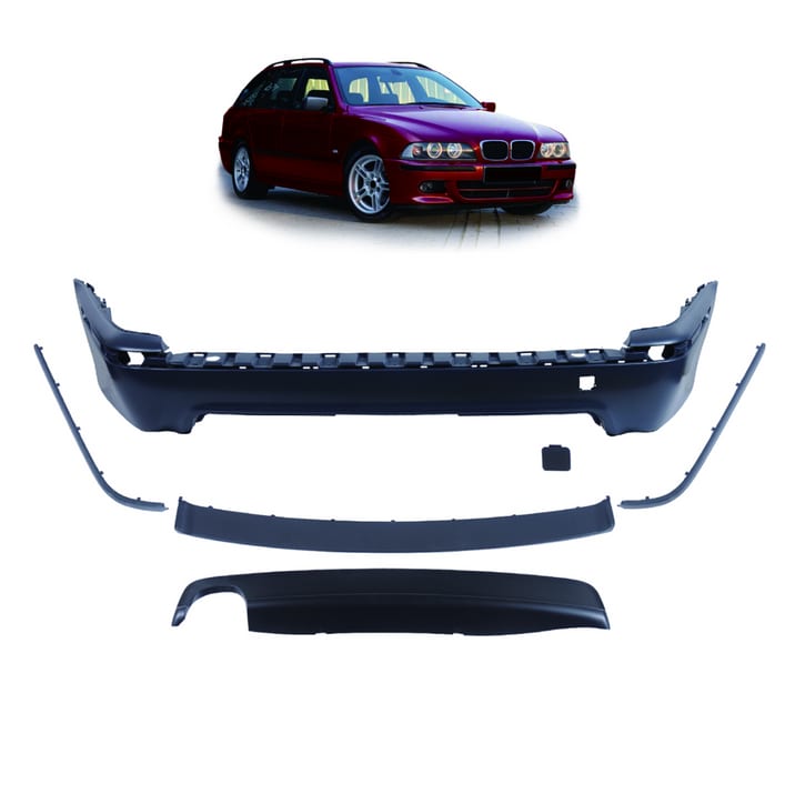 Zderzak BMW 5 E39 Tył z dyfuzorem