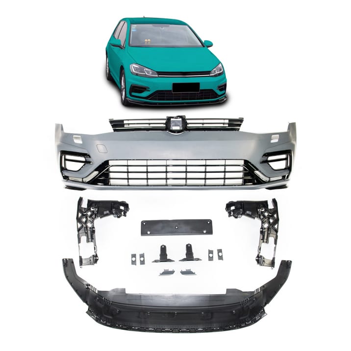 Zderzak Volkswagen Golf 7 Facelift Przód SRA Grill