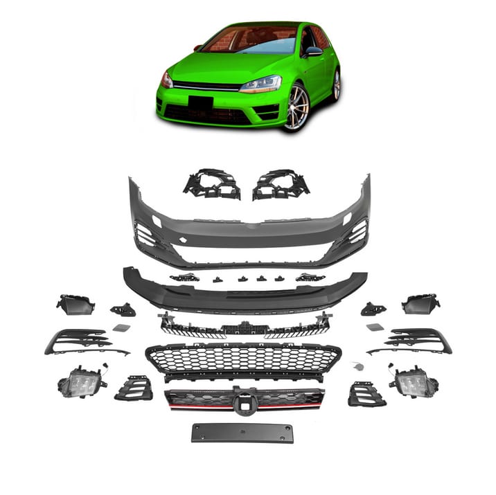 Zderzak Volkswagen Golf 7 Przód SRA Grill LED Halogen