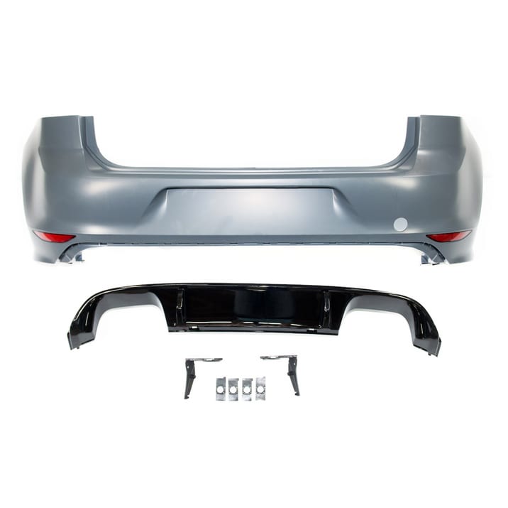 Zderzak Volkswagen Golf 7 Tył z dyfuzorem
