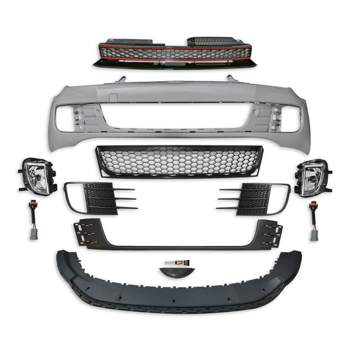 Zderzak Volkswagen Golf VI Przód Grill Halogeny