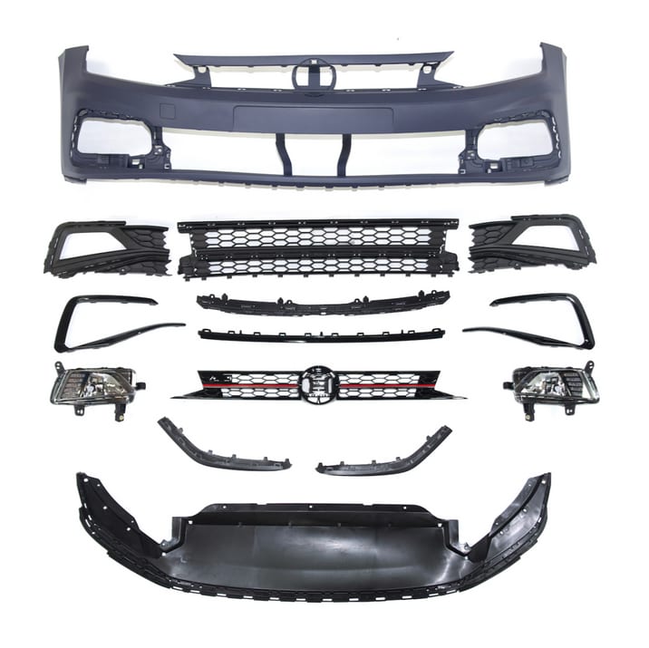 Zderzak Volkswagen POLO VI Przód Grill Halogeny