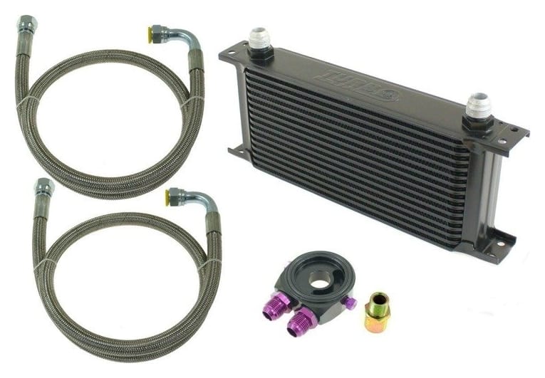 Zestaw Chłodnica Oleju TurboWorks 19-rzędowa 260x150x50 AN10 Black