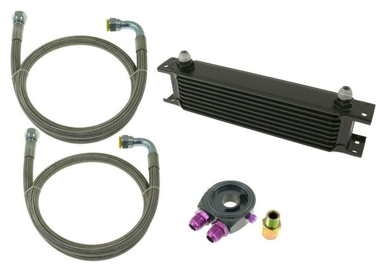 Zestaw Chłodnica Oleju TurboWorks 7-rzędowa 260x50x50 AN8 Black