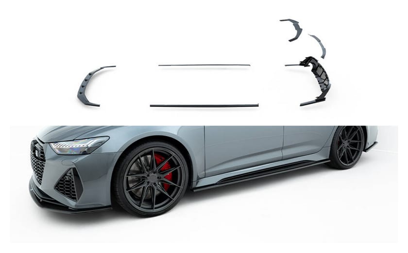 Zestaw Splitterów Audi RS6 C8 Carbon