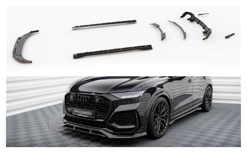 Zestaw splitterów Audi RSQ8 4M Carbon