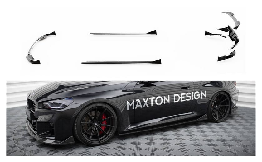 Zestaw splitterów BMW 2 G87 M-Pack Carbon